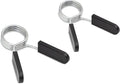 2Pcs Black 2 Inch Barbell Clamps, Stainless Steel Spring Collar Clips Weight Bar Clamps Dumbbell Barbell Handle Locking Clip for Weightlifting Strength Gym Fitness Training Accessories, Collars