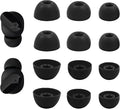 Replacement Silicone Ear Tips for Beats Fit Pro/Studio Buds/Studio Buds+ Headphone, 6 Pairs Earbuds Eartips L/M/S, Eargels Set Fit in Case, Earplug Ear Cap, Ear Buds Accessories-Black