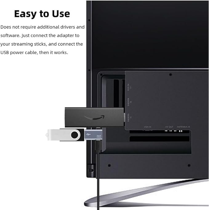 Powered Left Angle USB 2.0 Micro Male to USB Female Host OTG Adapter for Samsung, Firestick，PS Classic，SNES Mini,NES/SNES Classic,Chromecast and More Smartphone or Tablet (2 Pack)