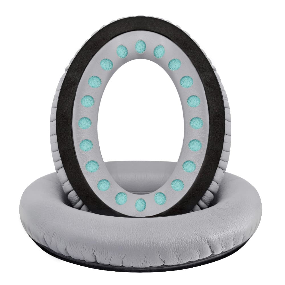 QOQOON Professional Headphone Replacement Ear Pads for Bose QuietComfort 35 QC 2 15 25 Earpads Cushion for QC2 QC15 QC25 SoundTrue SoundLink Around-Ear Headphones Ear Pads with Memory Foam (Grey)
