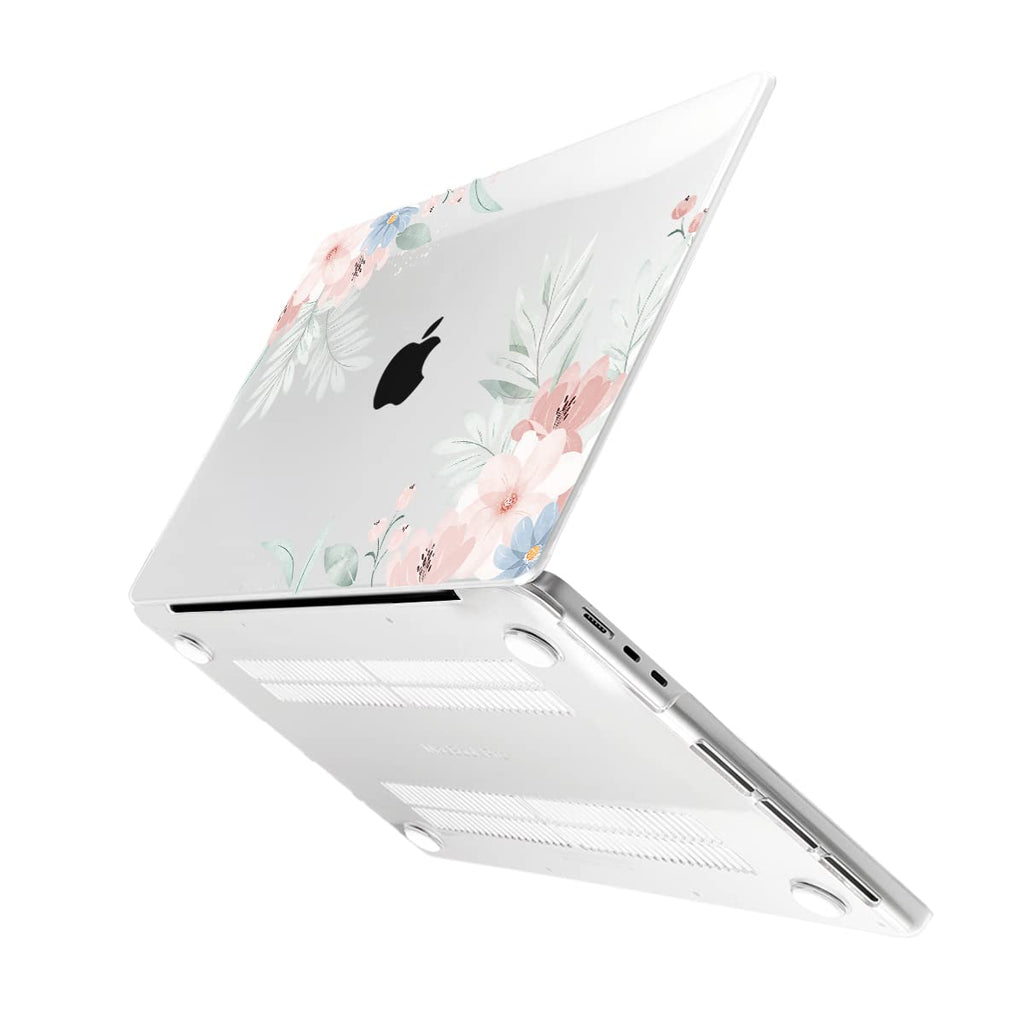 Batianda Case for MacBook Air 15" with M5 M4 M3 M2 Chip, Pastel Floral