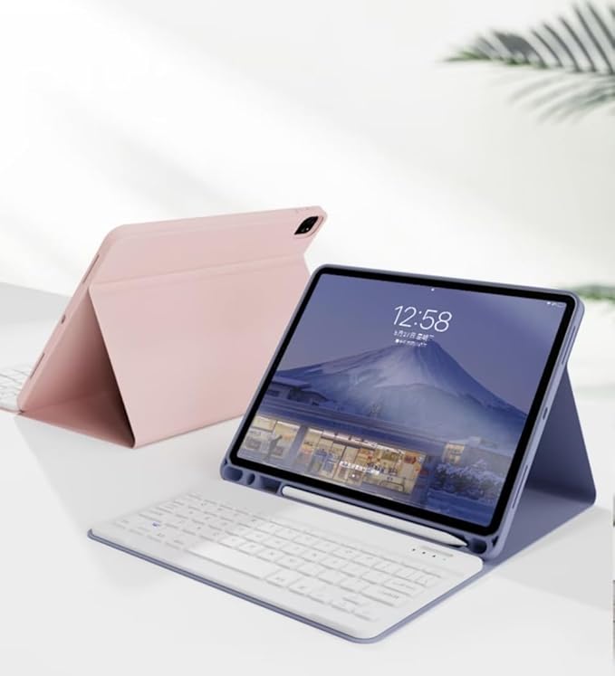 for iPad 11th (A16,2025) 11-inch, iPad 10th Gen 10.9 Inch 2022 Keyboard Case with Mouse and Rainbow Backlit Magnetic Detachable Bluetooth Keyboard Cover,Black