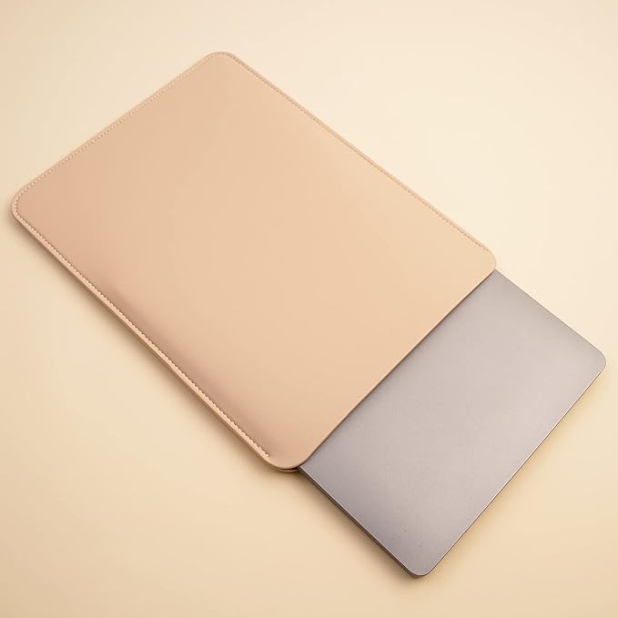 Laptop Sleeve 14 Inch Compatible with New 14 inch MacBook Pro A2992/2918 M3 A2442, A2779, Surface Laptop 13.5 Color Beige