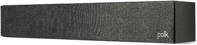 Polk Monitor XT35 Slim Center Channel Speaker - Hi-Res Audio Certified, Dolby Atmos & DTS:X Compatible, 1" Terylene Tweeter & Four 3" Dynamically Balanced Woofer, Wall-Mountable, Midnight Black