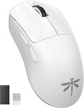 VGN Lightspeed Wireless Gaming Mouse with Dual-Mode 2.4G/Type-C Wired - 25K Sensor - 26,000 DPI - 55g Lightweight - 6 Programmable Buttons - Up to 200h Battery Life for PC/Mac- F1 Pro Max White