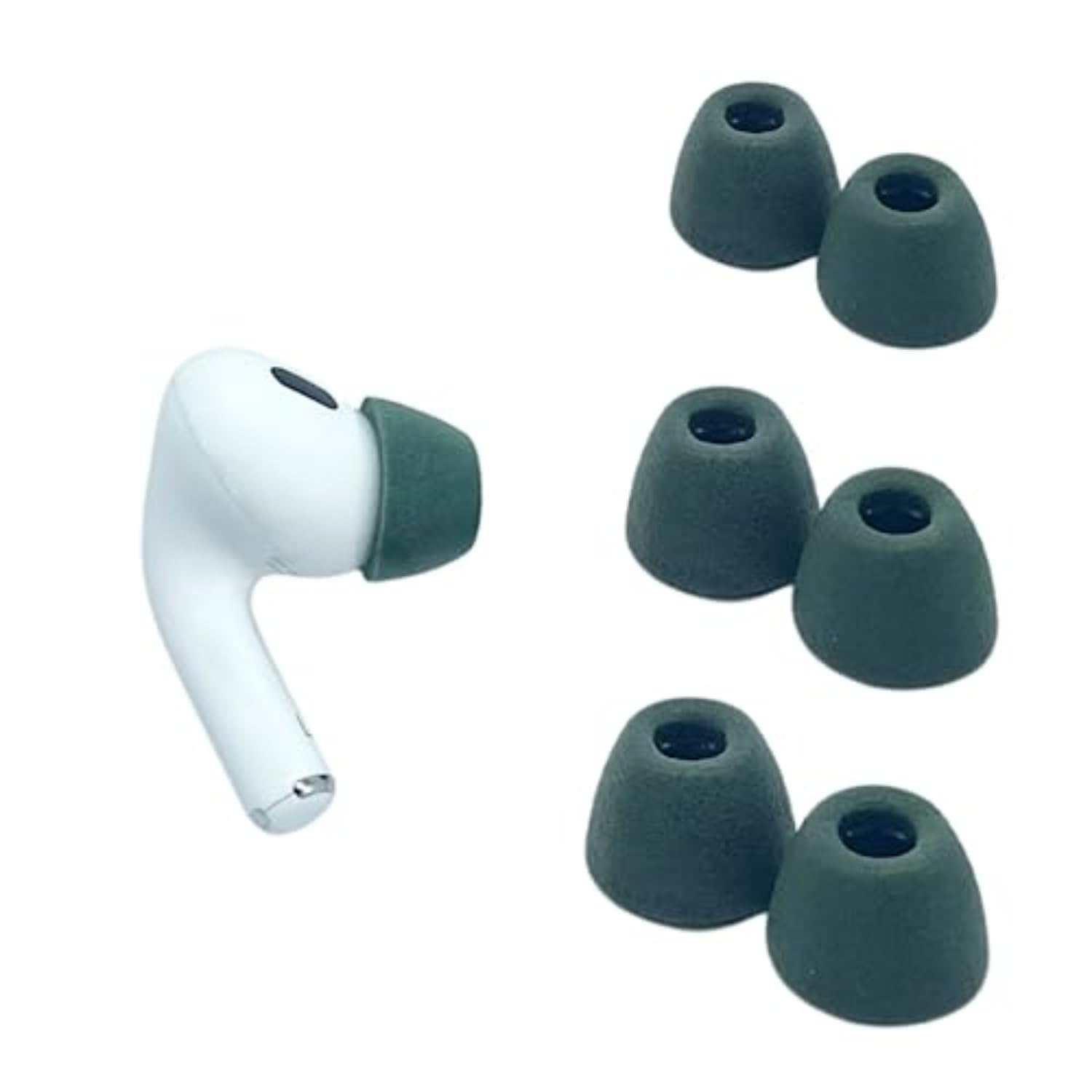 Comply Memory Foam Replacement Ear Tips, Green (S/M/L) (3 Pairs)