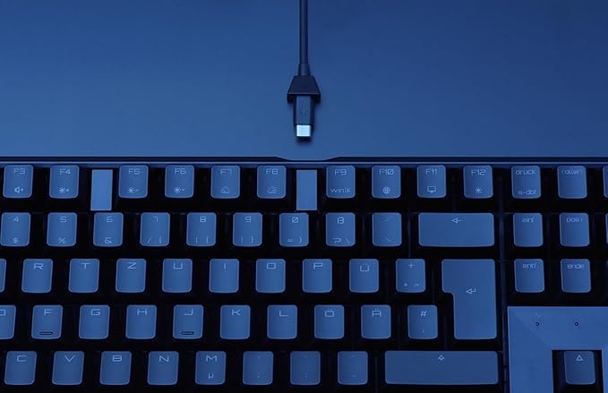 CHERRY MX Board 3.0 S Wired Mechanical Keyboard Aluminum Housing MX Red Silent Switches for Gaming and Office