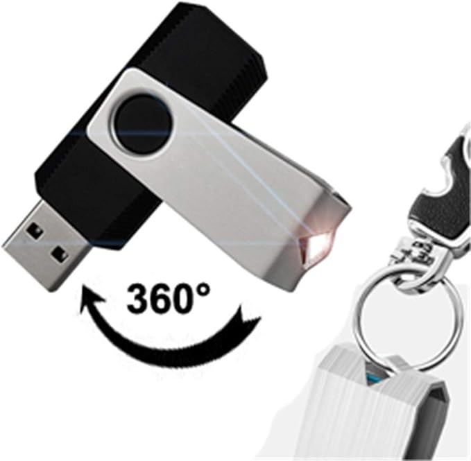 KEXIN Bulk USB 50 Pack 1GB USB Flash Drives Flash Drive Thumb Drive Bulk Flash Drives Swivel USB 2.0 (1G, 50PCS, Black)