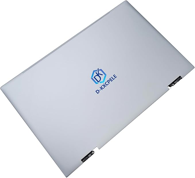 Replacement Laptop LCD Cover Back Rear Top Lid with Hinges for HP Envy X360 15-ED 15M-ED 15T-ED L93203-001 L93204-001 (Silver)