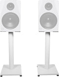 Rockville RS21W 21 inch Steel Bookshelf Speaker Stands, 60 lbs Capacity, Anti-Vibration Foam, Cable Management, for Home Audio and Studio Monitoring