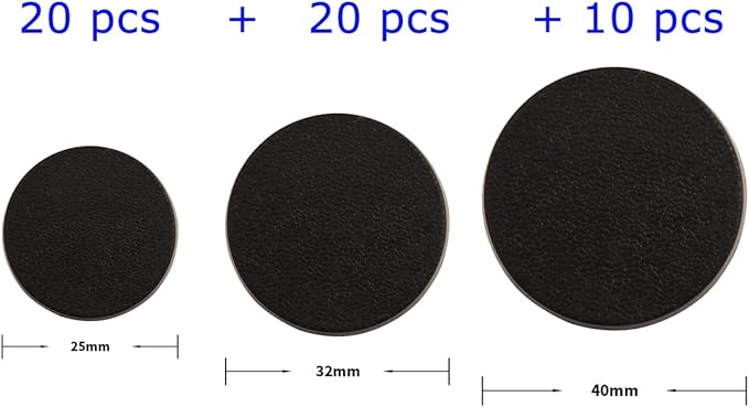 NC EBCO 50Pcs Mix Round Plastic Model Bases 25mm/32mm/40mm for Gaming Miniatures or Wargames Role Playing Board Game Figure Toy