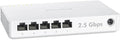 BrosTrend 5 Port 2.5GB Switch, Unmanaged Ethernet Switch for Game Console, PC, NAS, etc. 2.5 Gigabit Network Switch Fanless Plug & Play, Multi-Gigabit Switch, Desktop / Wall Mount, Lifetime Protection