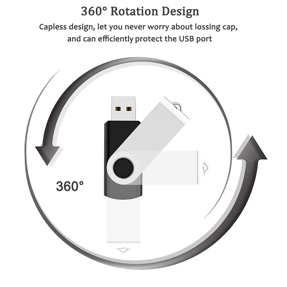 USB Flash Drive 512MB 20 Pack, Bulk USB 2.0 Thumb Drives Swivel Memory Stick Jump Drive Pen Drive,512MB 20 Pieces