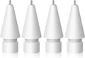 MEKO 4 Pack Upgraded 0.72mm Fine Ponit Precise Replacement Tips for Apple Pencil 1st/2nd Generation & Logitech Crayon, Wear-Resisting Pen Nibs for iPad Pro/Air/Mini Pencil - White