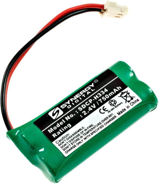 Synergy Digital Cordless Phone Battery, Compatible with AT&T-Lucent BT166342 Cordless Phone Combo-Pack Includes: 2 x SDCP-H334 Batteries