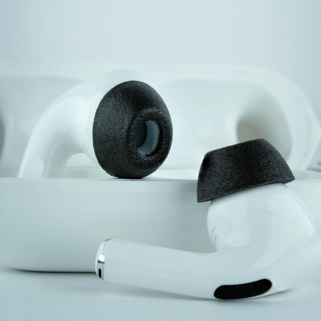 Comply TrueGrip MAX Premium Memory Foam Replacement Ear Tips, Black (Large)