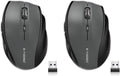 E-YOOSO Wireless Mouse for Laptop, Portable Optical Computer Mouse, 6 Buttons, Cordless 2.4GHz with USB Receiver, 5-Level 4800 DPI, 18 Months Battery Life for PC Chromebook Windows Mac