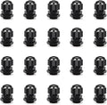 Cable Gland 20 Pack Plastic Waterproof Adjustable Connector 4-8mm PG9 Strain Relief Cord Connectors Joints Nylon with Gaskets