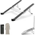 NSMO Laptop Stand - Foldable, Adjustable, Ergonomic Aluminum Stand with 5-Level Height Adjustment, Heat Dissipation, Non-Slip Design, Portable for 11”-16” Laptops, Gaming, Office, Travel