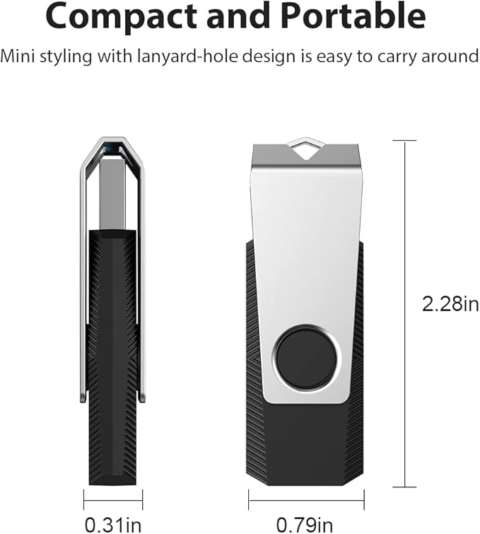 Aiibe 128GB Flash Drive 3.0 2 Pack 128GB USB Flash Drive Thumb Drive Zip Drive USB 3.0 Memory Stick USB Drive with Keychain (128G, 2 Colors: Black Green)