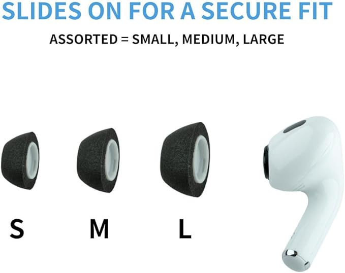 Comply TrueGrip MAX | Premium Memory Foam Replacement Earbud Tips for Apple AirPods Pro 1 & 2 | Long Lasting Comfort, MAX Durability, Secure Fit, Superior Noise Isolation| Green (Small) (3 Pairs)