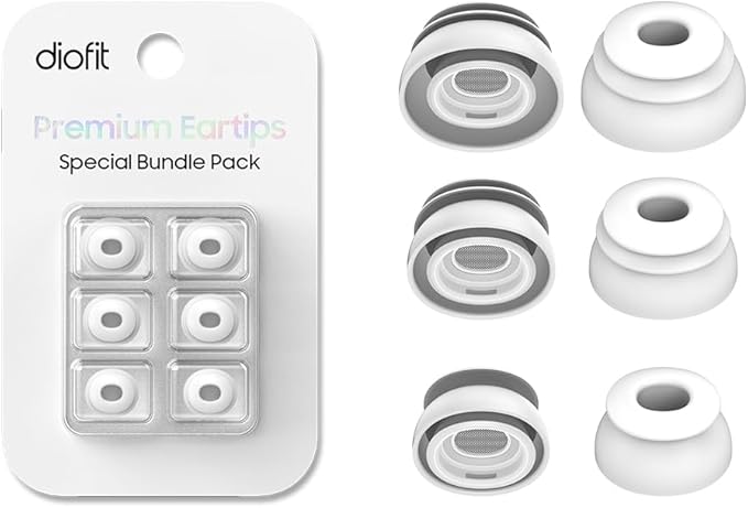 Premium Multi-Flange Eartips for AirPods Pro 1&2 (S/M/L) – Always Fits, Never Slips