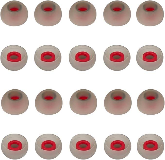 Replacement Earbud Tips Silicone Ear Tips for in- Ear Headphones Rubber Tips Ear Bud Tips,10 Pairs Large