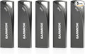 32GB USB 3.0 Flash Drive, 5-Pack Waterproof Metal USB Memory Stick, Slim Thumb Drive Portable Pen Drive with Keychain Hole Stylish Jump Drive for Computer/Car/Smart TV