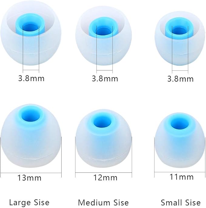 Earbuds Replacement Tips - 9 Pairs SML Eartips Eargels