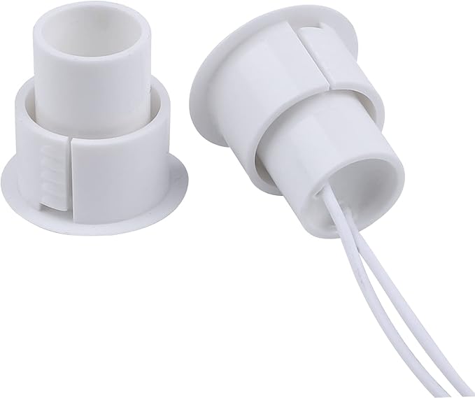 Recessed Door Contacts NC Security Alarm Window Sensors with Magnetic Reed Switch. 3⁄4 Inch Door Contact Position Switches DCS Work with All Access Control and Burglar Alarm Systems White 5pcs