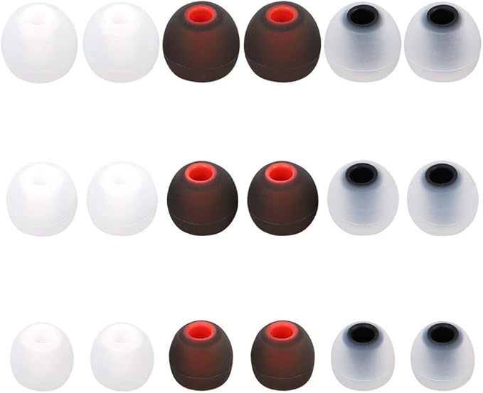 Earbuds Replacement Tips - 9 Pairs SML Eartips Eargels