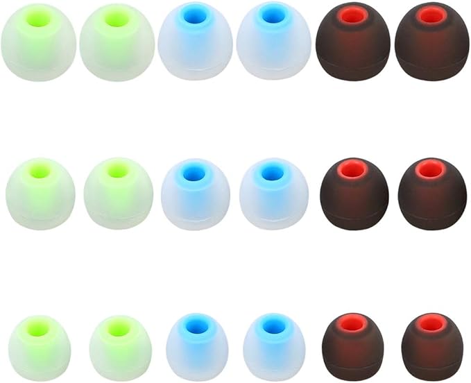 Earbuds Replacement Tips - 9 Pairs SML Eartips Eargels
