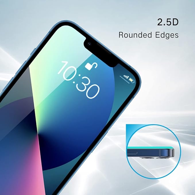 PERFECTSIGHT Compatible for iPhone 14 Plus, iPhone 13 Pro Max Screen Protector 6.7 Inch 2 Pack HD Clear Premium Tempered Glass Case Friendly 9H Hardness Bubble Free Easy Installation