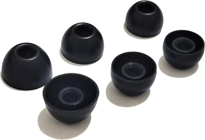 Silicone Ear Tips for Beats Fit Pro/Beats Studio Buds Tips Replacement Ear Tips for Beats Earbuds 6 Pairs LMS (Black)
