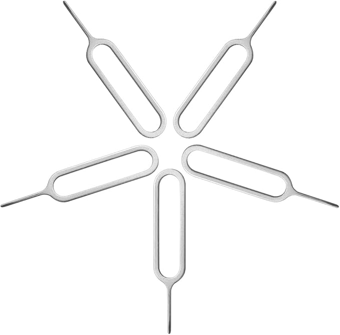 Sim Card Tray Pin Eject Removal Tool Needle Opener 5 Pack for Smartphones,Mifi, Wireless Hotspot,4G&5G Sim Card Routers.