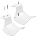 2-Pack Headphone Stand Hanger Wall Hooks, Save Space Headset Stand Holder for Universal Gaming Headset Airpods Max Sony Bose Beats, Strong Adhesive with Screws, White