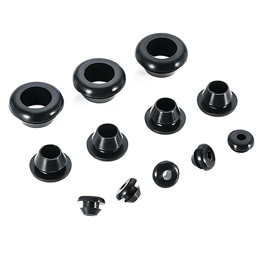 Qrity 20 PCS Rubber Grommets Cable Railing, Car Grommet, Cable Railing Protective Sleeves for Metal Posts, ID 5mm Mount Dia 8mm