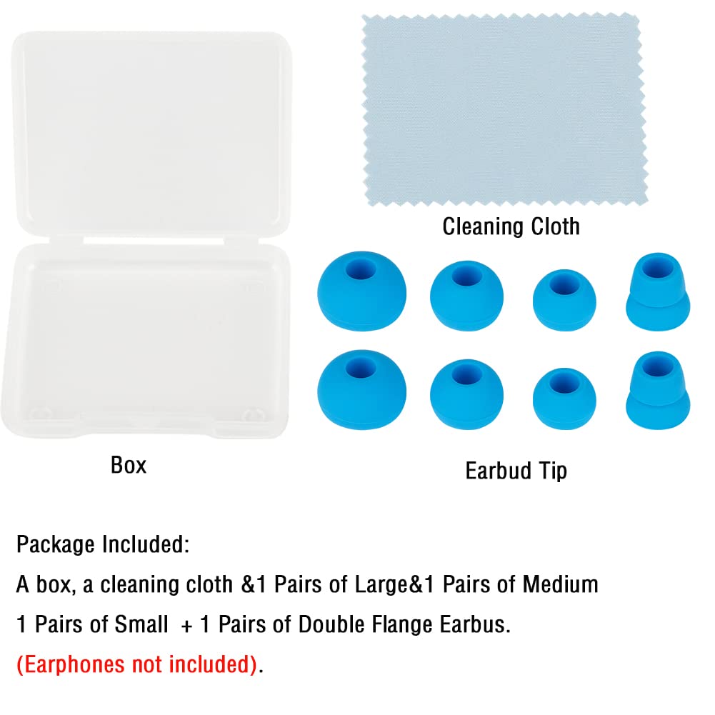 WKYMY Silicone Earbud Tips Replacement Eartips Earbuds Cap Eartips Tips Compatible with Powerbeats 1/2/3 Wireless Beats by Dre Headphones,4 Pairs Ear Bud Tips