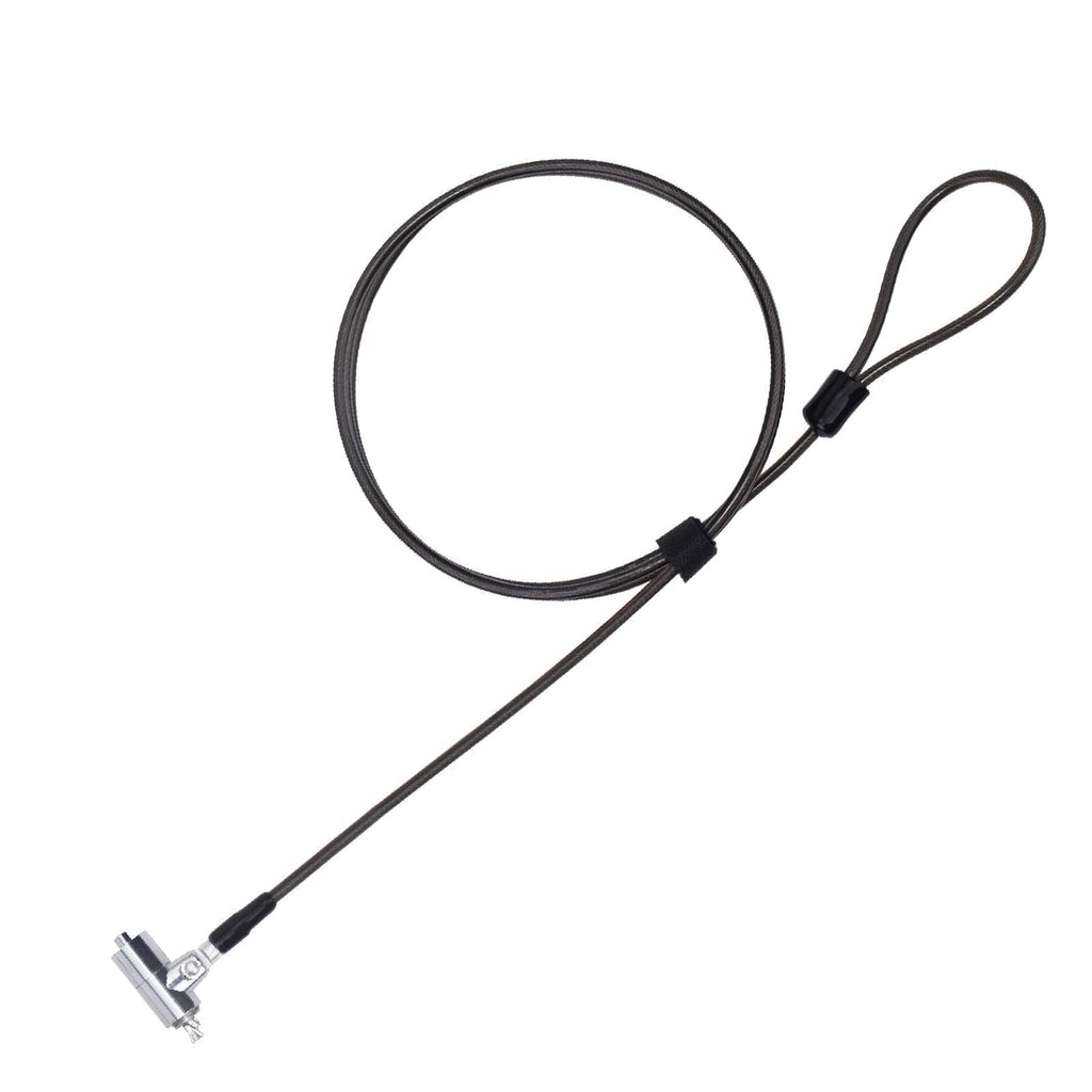 I3C Laptop Cable Lock Hardware Security Cable Lock Anti Theft 6.7FT Cable Lock Compatible with Laptop Anti-Theft Security Locking Cable Compatible for Wedge Type Slot(6 * 2.5mm)
