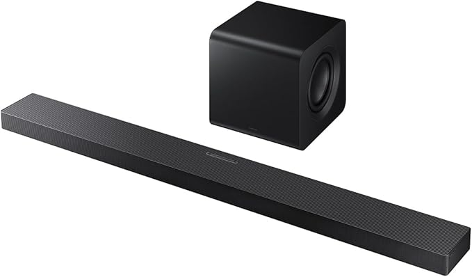 Samsung Q-Series Soundbar HW-QS700F 3.1.2 ch Subwoofer (2025 Model) Convertible Fit, Wireless Dolby Atmos, Q-Symphony
