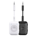 MEE audio Connect Air Pro (2 PACK) Bluetooth Wireless Audio Transmitter & Receiver for AirPods or Bluetooth Headphones, 2-in-1 Adapter with Detachable Cable for 3.5mm devices on Airplanes, Black&White