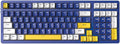 Wireless Mechanical Keyboard, Triple Mode 2.4G/USB-C/BT Gaming Keyboards 100 Keys Ice-Blue Backlit, Brown Switch Keyboard | Rechargeable Mechanical Gaming Keyboards | Blue/White/Yellow