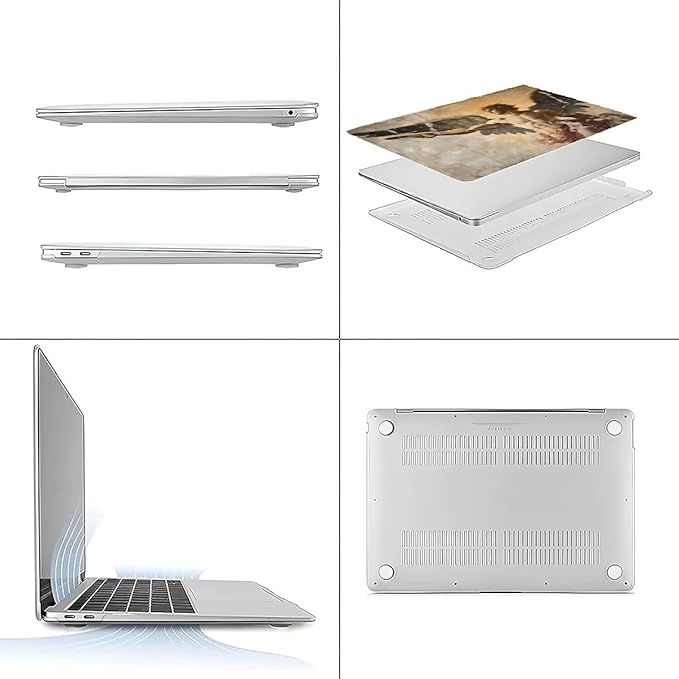 Compatible with MacBook Air 13.3 13.6 Inch Case 2022 2021 2020 2019 Plastic Hard Shell Case Cover,13.3 Pro(A1706/A1708/A1989/A2159/A2289/A2338), Greek Fresco Apollo
