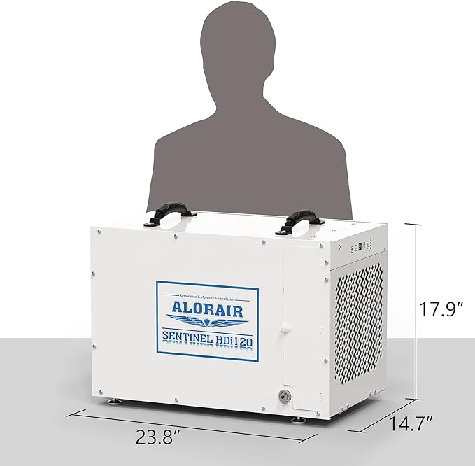 ALORAIR Sentinel HDi120 Commercial Dehumidifier with Pump, 235 Pints Whole Homes Dehumidifier for Crawl Spaces, Basements, up to 3,300 sq. ft. cETL