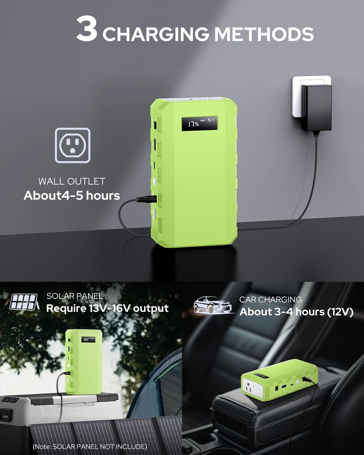 Apowking Portable Power Bank with AC Outlet, 65W Portable Laptop Charger