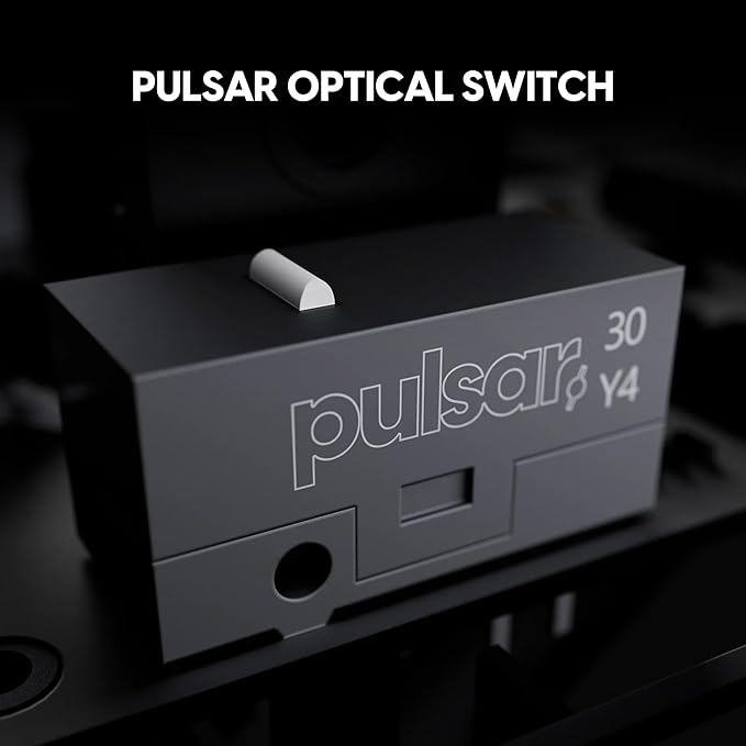 Pulsar Gaming Gears X2 Crazylight Wireless Gaming Mouse, Ultra Lightweight 1.23 oz (35g), Optical Switch, 32000 DPI, 750 IPS, XS-1 Sensor, 8k Compatible (Volt Shadow)