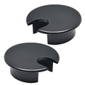 Desk Grommet 1-3/8" (35 mm), 2 Pcs Flat Black Desk Cord Hole Cover