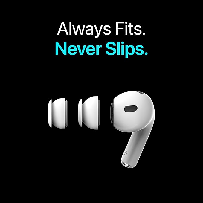 Premium Multi-Flange Eartips for AirPods Pro 1&2 (Small) – Always Fits, Never Slips