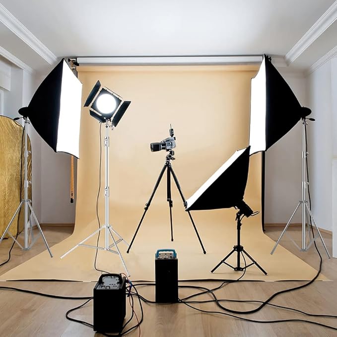 Stainless Steel Heavy Duty Photography Tripod Light Stand, 9.19 Feet/2.8m Studio Lighting Tripod for Speedlight, Strobe Light, Softbox, Umbrella