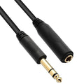 Tisino 1/4 Extension Cable 6 ft, Headphone Extension Cable Quarter inch TRS Male to Female Stereo Guitar Extension Cable Cord